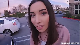 Asian American teen babe on blowjob task